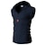 economico Canotte da palestra-Per uomo Canotta Maglietta smanicata Canottiera Maglietta senza maniche Senza Maniche Con Cappuccio Estate Semplice Moda Designer Muscolo Bottoni All'aperto Palestra Uscire Bianco Maglietta Top per