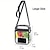 cheap Crossbody Bags-Women&#039;s Crossbody Bag Shoulder Bag PVC Shopping Daily Travel Adjustable Large Capacity Waterproof Solid Color Black White Yellow