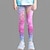 preiswerte 3D-Unterteile für Mädchen-3D-Grafik-Leggings für Mädchen funkeln in Rosa, Sommer, Frühling, aktiv, süß, Streetwear, Polyester, Kinder 3–12 Jahre, Outdoor, Straße, Sport, schlank