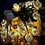 رخيصةأون أضواء شريط LED-سلسلة أضواء مغربية تعمل بالطاقة الشمسية أضواء led كروية جنية خارجية مقاومة للماء 8 أوضاع إضاءة IP65 كرة إضاءة مقاومة للماء للكريسماس زينة لحفلات الزفاف وحفلات الزفاف
