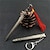 halpa Riipukset ja koristeet-12cm minikiinalainen antiikkiriipus metalliseoksesta vaipallinen ase realistinen malli avaimenperä lomalahja