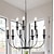 ieftine Candelabre-candelabru cu 6 lumini candelabru de fermă modern din fier forjat lumânare clasică tavan pandantiv pentru sufragerie sufragerie bucătărie insulă intrare casa scării, dia 26&quot; 110-240v