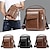 cheap Laptop Bags,Cases &amp; Sleeves-Mens PU Leather Briefcases Business Bag Shoulder Bag Fashion Crossbody Bag Retro Messenger Bags Casual Satchel Travel Bag Valentine&#039;s Day Gift