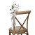 cheap Artificial Flowers-Outdoor Wedding Chair Back Flower Banquet Chair Decoration Flower Rose Love Leaf Simulation Bouquet