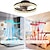 cheap Ceiling Fan Lights-Ceiling Fan with Lights 19.5&quot; Dimmable LED 3 Color 6 Speeds Timing Reversible Blades with Remote Control, Household Fan Chandelier, indoor Low Profile Flush Mount Ceiling Fan