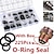cheap Vehicle Repair Tools-225Pcs Rubber O-Ring Washer Seals Assortment Black For Car 18 Sizes