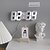 cheap Radios and Clocks-3D LED Digital Clock wall deco Glowing Night Mode Adjustable Electronic Table Clock Wall Clock decoration living room LED Clock