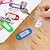 ieftine Papetărie-24 buc breloc din plastic chei inel divizat etichete de identificare carte de vizită etichetă limba fob, cadou înapoi la școală