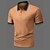 cheap Classic Polo-Men&#039;s Polo Shirt Golf Shirt Lapel Casual Holiday Fashion Basic Short Sleeve Classic Plain Regular Fit Summer Black Brown Green Grey Polo Shirt