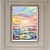 levne Krajinomalby-ručně vyráběné ručně malované olejomalba nástěnné moderní abstraktní slunce krajina moře malba malba na plátně domácí dekorace výzdoba válcované plátno bez rámu nenatažené