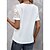 cheap Tees &amp; T Shirts-Women&#039;s Shirt Blouse White Lace Button Plain Casual Short Sleeve V Neck Basic Regular S