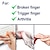 levne Korektory a podpůrné pomůcky-1 ks vylepšená dlaha na spoušť: podpora ortézy na spoušti se 3 nastavitelným fixačním pásem, narovnávač prstů pro střed/kroužek/ukazováček/malíček/palec, hodí se pro zlomené/narovnání/artritidu