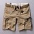 cheap Men&#039;s Shorts-Men&#039;s Cargo Shorts Casual Shorts Plain Camouflage Pocket Comfort Breathable 100% Cotton Outdoor Daily Going out Fashion Casual Dark Brown Dark Khaki