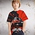 billiga pojkes 3d t-shirts-mode brevmönster tryckt kortärmad t-shirt mode 3d-tryckta färgglada skjortor för pojkar och flickor