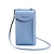 billige universal telefonveske-glidelås telefonveske mote allsidig bokstavdetalj liten lommebok ensfarget skulderveske