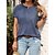 cheap Tees &amp; T Shirts-Women&#039;s T shirt Tee Black Pink Blue Button Plain Daily Weekend Short Sleeve Round Neck Basic Regular S