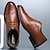 levne Pánské oxfordky-Pánské Oxfordské Derby Boty Bullock Shoes Společenské boty Větší velikosti Obchodní Svatební Párty a večer Umělá kůže Prodyšné Šněrování Žlutá hnědá Černá Bílá Jaro