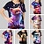 cheap Girl&#039;s 3D T-shirts-Kids Girls&#039; Graphic T shirt 3D Print Outdoor Crewneck Short Sleeve Active Summer 7-13 Years Silver Black White