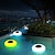 billige Undervandslys-solar led lysende flydende lys vandtæt fjernbetjening pool lys farverige flyvende tallerken lys udendørs have græsplæne dekoration lampe