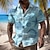 voordelige Hawaiiaans overhemd voor heren-Voor heren Overhemd Hawaiiaans overhemd Grafische prints Strand Schildpadden Strijkijzer Abrikoos blauw Groen Licht Blauw Buiten Straat Korte Mouw Afdrukken Kleding Modieus Streetwear Ontwerper Casual
