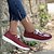 cheap Shoes &amp; Bags-Women&#039;s Sneakers Daily Beach Canvas Shoes Slip-on Sneakers Summer Satin Flower Round Toe Flat Heel Walking Shoes Punk Fashion Casual Lace-up Canvas Galaxy Wine