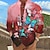 tanie Męska koszula hawajska-Męskie Koszula Motyl Wzory graficzne Kołnierz stawiany Niebiesko-zielony Czerwony Niebieski Fioletowy Zielony Na zewnątrz Ulica Długi rękaw Nadruk Odzież Moda Designerskie Codzienny Wygodny