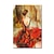 abordables Peintures portraits-Jupe rouge fille art peint à la main espagnol flamenco beauté danseuse art huile toile peinture mur art photo décor à la maison sans cadre