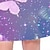 cheap Girls&#039; Dresses-Kids Girls&#039; Graphic Butterfly Gradient Dress Outdoor Casual Short Sleeve Fashion Cute Daily Above Knee Polyester Summer Spring Casual Dress A Line Dress Summer Dress 3-12 Years Blue Purple