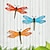 cheap Metal Wall Decor-Wall Art Metal Dragonfly Wall Decor Outdoor Garden Fence ArtHanging Decorations for Living Room Bedroom 1pc