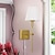 billige Toiletbelysning-stik i væglampe dæmpbare væglamper 1 stk, hvid stofskærm væglampe med 6 fod stik i ledning, indendørs væglamper vægmonteret armatur, til soveværelse stue gang, guld