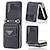 cheap Samsung Cases-Phone Case For Samsung Galaxy Z Flip 5 Z Flip 4 Z Flip 3 Wallet Case Portable Zipper Card Slot Solid Colored PC PU Leather