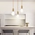 billiga Trumma &amp; Kegel Design-led taklampor galss design 4" köksö belysning modern bondgård foajén entré armaturer tak hängande glob över bord sladd justerbar 1st 110-240v