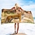 billige strandhåndklesett-1 stk stort tykt badekar dusjhåndklær 3d hvit tigerdesign bomull strandhåndkle for kvinner menn reiser svømming yoga teppe