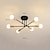 halpa Kattovalaisimet-led kattovalaisin 6-valo 62cm pohjoismainen kattokruunu sputnik design metalli taiteellinen tyyli teollinen maalattu viimeistely keittiö makuuhuone lastenhuoneen valot lämmin kylmä valkoinen 110-240v