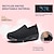 cheap Women&#039;s Slip-Ons &amp; Loafers-Women&#039;s Sneakers Slip-Ons Plus Size Flyknit Shoes Platform Sneakers Outdoor Daily Solid Color Flat Heel Round Toe Sporty Casual Walking Tissage Volant Loafer Black Pink Red