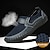 cheap Men&#039;s Handmade Shoes-Men&#039;s Sneakers Loafers &amp; Slip-Ons Leather Sandals Handmade Shoes Comfort Shoes Daily Tissage Volant Breathable Black Blue Brown Summer