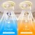 cheap Ceiling Fan Lights-Ceiling Fan with Light App &amp; Remote Control 50cm 3-Light Dimmable 6 Wind Speeds Modern Ceiling Fan for Bedroom, Living Room, Small Room 110-240V