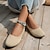billige Flade sko til kvinder-kvinders åndbare mesh slip-on flats – lette afslappede sommersko med polstret indersål til daglig brug