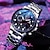 お買い得  クォーツ腕時計-Weiguan クォーツ時計男性用アナログクォーツビッグダイヤルケースカジュアルカレンダー夜光合金ステンレス鋼クリエイティブ