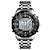 お買い得  デジタル腕時計-skmei ソーラーメンズスポーツデジタル腕時計ファッションソーラースポーツ腕時計デュアルディスプレイステンレス鋼防水男性時計多機能アナログデジタルディスプレイ男スポーツ腕時計