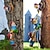 cheap Garden Sculptures&amp;Statues-Gnome Garden Decor, 1pc Garden Gnome Statue, Climbing Gnomes Fairy Tree Hugger Garden Art Outdoor For Four Seasons Decor, Resin Crafts Ornaments For Patio, Lawn, Yard Art Decoration