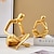 cheap Statues-Creative Resin Material Single Handed Face Reading Figurine Decorative Ornaments In Black White And Gold Colors Available For Home Restaurant Decoration Gatherings And Holiday Decoration Aupplie