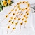 cheap Hair Styling Accessories-2pcs Flower Hippie Headband Floral Crown Summer Sunflower Hair Accessories for 70 s Bohemian Costumes Style