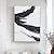 abordables Peintures Abstraites-peint à la main noir et blanc texturé peinture à la main abstraite minimaliste art chambre décoration murale toile peinture toile tendue