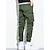 cheap Cargo Pants-Men&#039;s Cargo Pants Cargo Trousers Flap Pocket Plain Comfort Breathable Outdoor Daily Going out 100% Cotton Fashion Casual Black Army Green