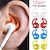 billiga hörlursfodral-5 par in-ear mjukt silikon öronsnäcka fodral för apple airpods pro airpods 3 2 skyddande öronkuddar hörlurskopp öronkuddar med halkskydd