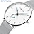 voordelige Quartz-horloges-Dames Heren Quartz horloges Luxe Grote wijzerplaat Modieus Polshorloge WATERDICHT Legering Horloge