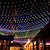 voordelige LED-lichtstrengen-nieuwe led netto mesh fairy lichtslinger 8 * 10 6 * 4m flexibel gordijn vakantieverlichting voor feesttuin tuin kleurrijke decoratie verlichting eu us au uk plug