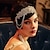 abordables Costumes vintage et anciens-1920s flapper headpiece rugissant 20s bandeau great gatsby bandeau chaîne pour femme accessoire de cheveux vintage (a-silver)