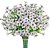 abordables Flores artificiales-7 tenedores al aire libre flores falsas flor violeta ramo decoración ornamento flor